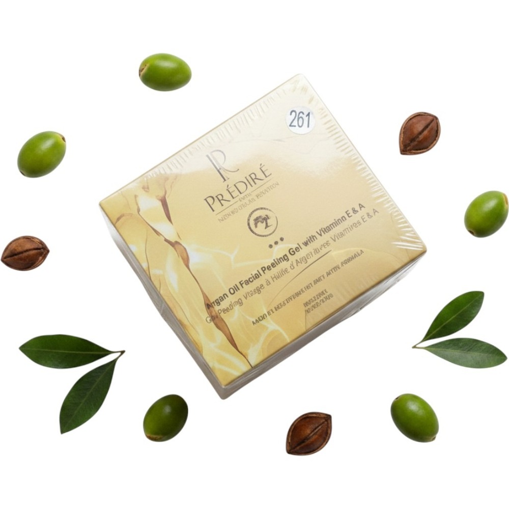 Predire Paris Argan Oil Facial Peeling Gel Vitamins E & A 50ml 1.7fl.oz. NEW